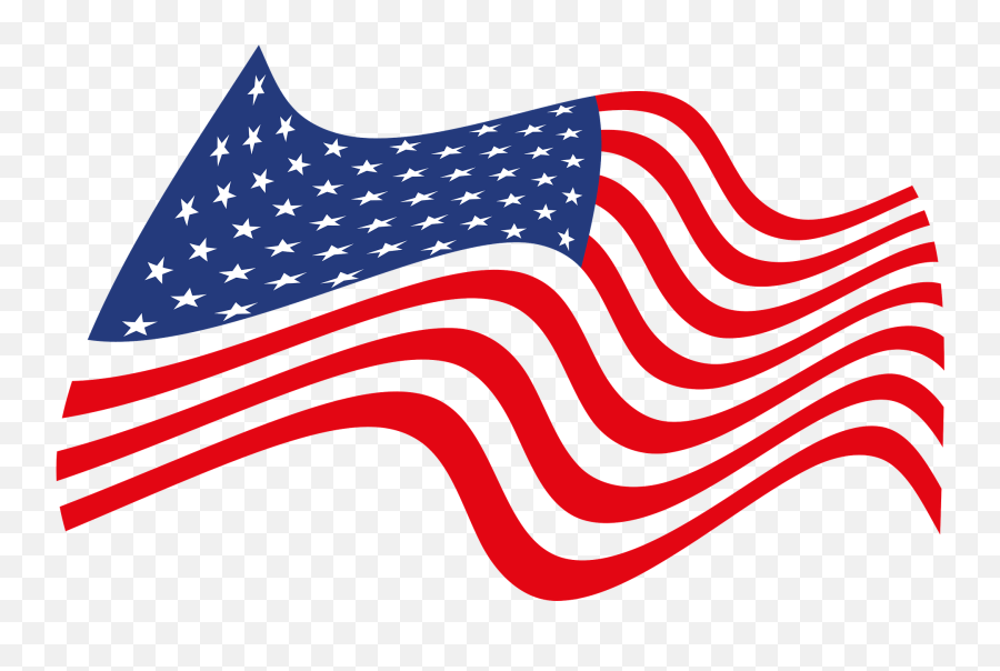 Usa Wavy Flag Clipart Free Download Transparent Png - American Emoji,Flag Clipart