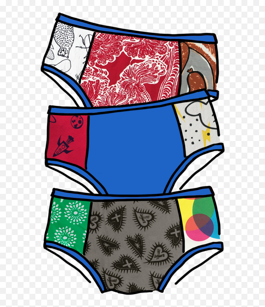 Womens Hipster Patchwork Pants - Kids Underwear Clipart Emoji,Underwear Clipart
