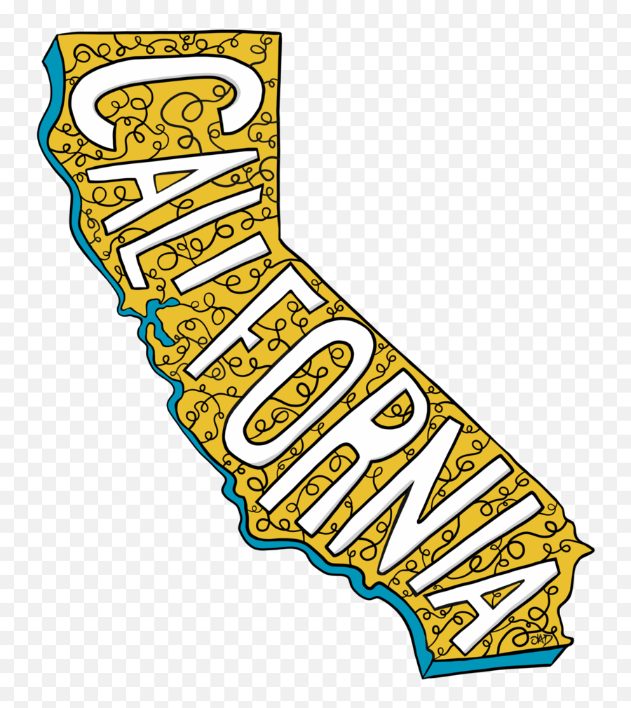 19 Cali State Tshirt Printfile Front - Dot Emoji,California Clipart