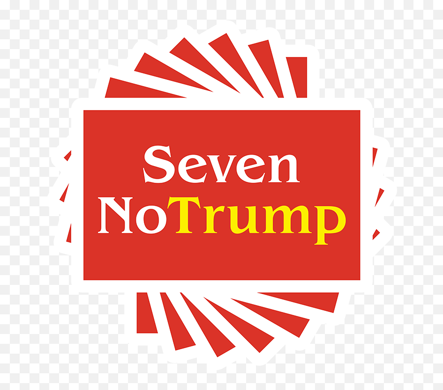 Gifts For Card Players - Seven No Trump Vertical Emoji,Trump Logo Font
