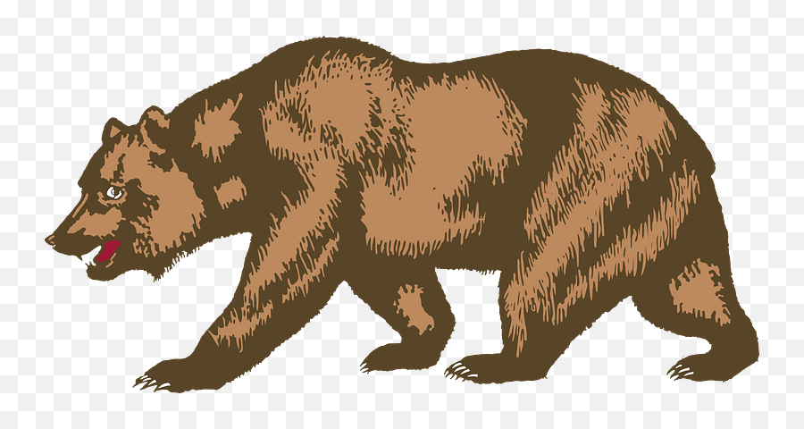 Polar Bear Clipart Clipartion Com 2 - Clipartix California Flag Emoji,Polar Bear Clipart