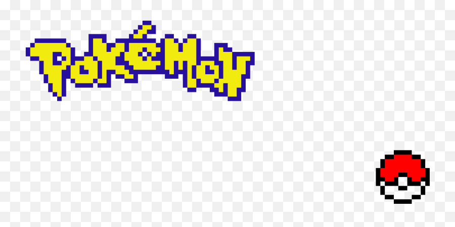 Pokemon Logo And Pokeball - Pokemon Gotta Catch Em All Pixel Art Emoji,Pokemon Logo