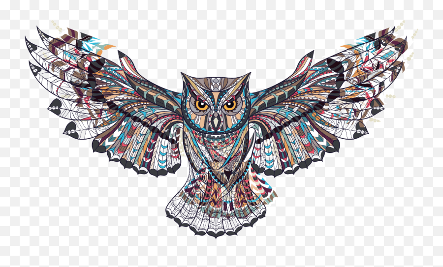 Owl Room Cute Wall Sticker Tattoo Decal - Owl Tattoo Png Color Chest Tattoo Png Emoji,Cute Owl Clipart