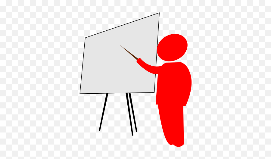 Teacher Explains Pointing - Clipart Lessons Learned Emoji,Blackboard Clipart