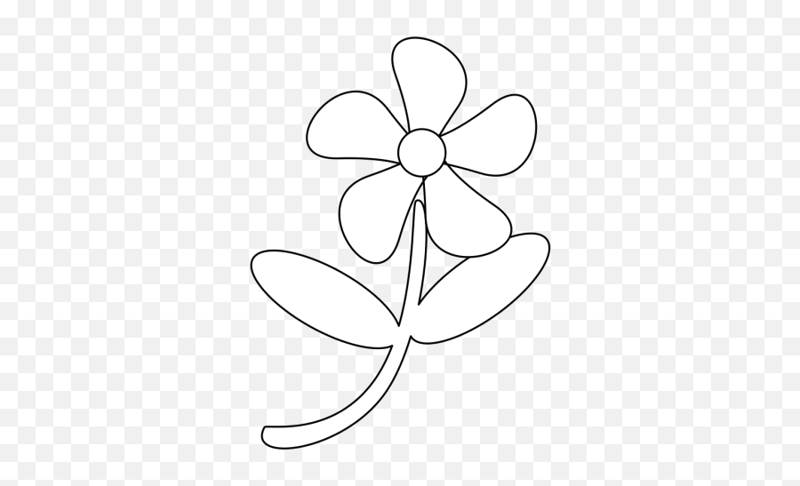Black White Flower Png Svg Clip Art - Transparent White Flower Icon Png Emoji,Flower Icon Png