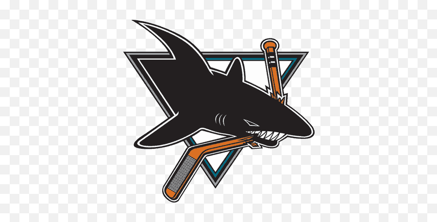 San Jose Sharks Nhl Hockey Team Logos 1992 - Present San Jose Sharks Old Logo Emoji,Shark Logos