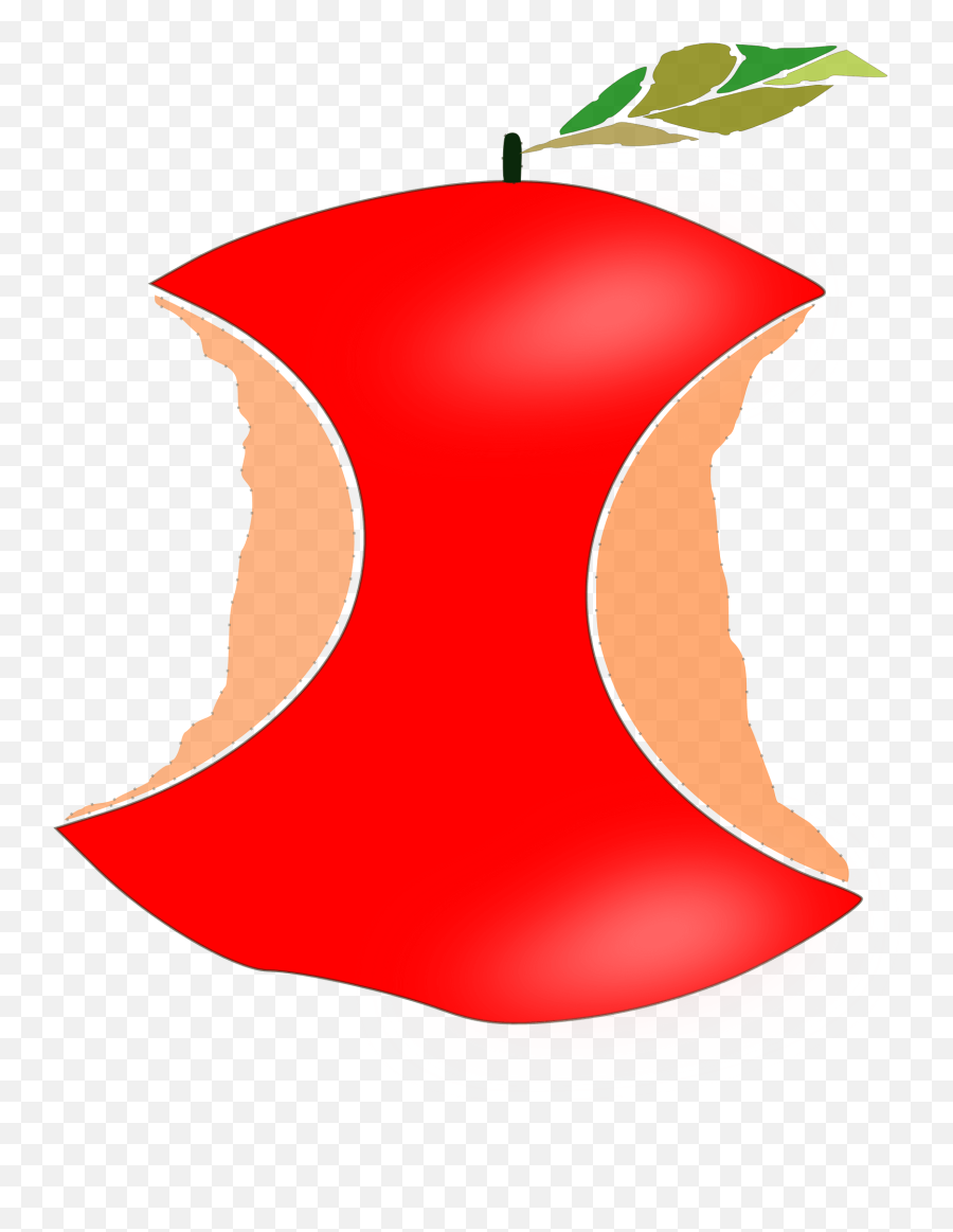 Bitten Red Apple Clipart Free Download Transparent Png - Casca Maça Desenho Png Emoji,Red Apple Clipart