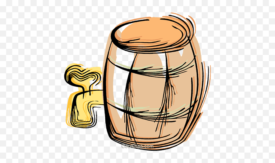 Barrel Of Beer Royalty Free Vector Clip Art Illustration - Barril De Cerveja Png Emoji,Barrel Clipart