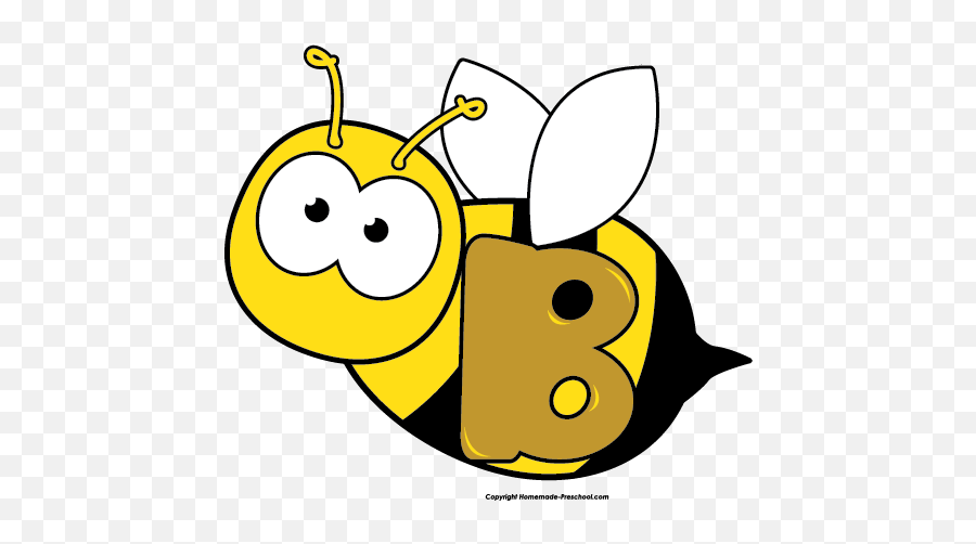 Free Bee Clipart - Bee Letter B Clipart Emoji,Bee Clipart