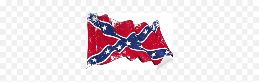 Confederate Rebel Flag Scratched Wall - Waving Rebel Flag Emoji,Rebel Flag Png