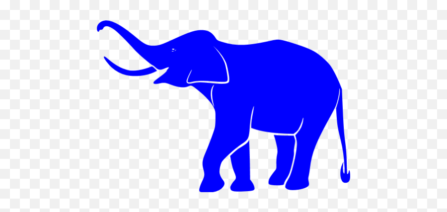 Blue Elephant 6 Icon - Free Blue Animal Icons Transparent Blue Elephant Logo Emoji,Elephant Logo