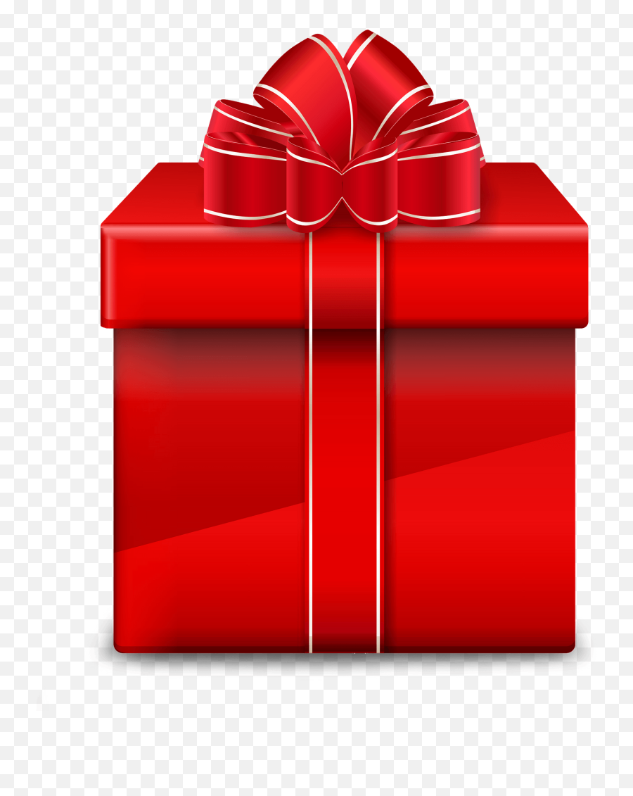 Red Gift Box Clipart - Gift Box Clipart Emoji,Gift Clipart