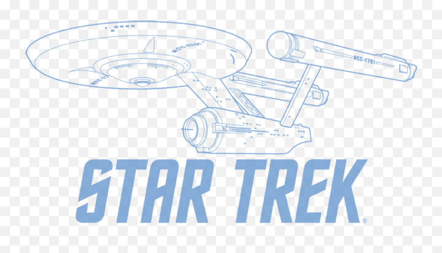 Download Hd Star Trek Enterprise Outline Menu0027s Slim Fit T Emoji,Star Trek Enterprise Logo