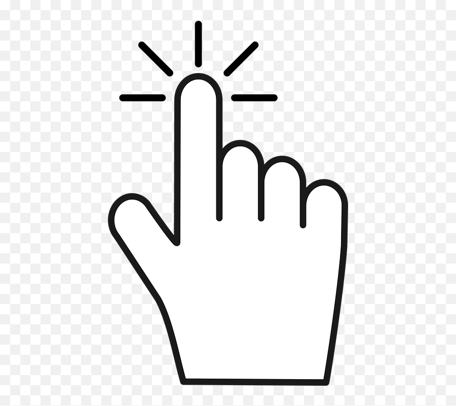 Hand Click Icon - Free Vector Graphic On Pixabay Emoji,Cursor Icon Png