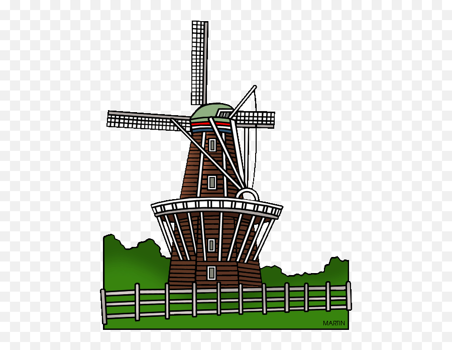 Phillip Martin Holland Michigan Windmill - Vertical Emoji,Windmill Clipart