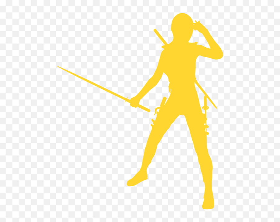 Girl Ninja Silhouette - Silhouette Ninja Logo Ninja Clipart Girl Yellow Ninja Emoji,Ninja Clipart