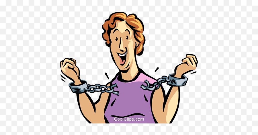 Woman Breaking Free From Handcuffs - Mulher Quebrando As Algemas Emoji,Handcuffs Clipart