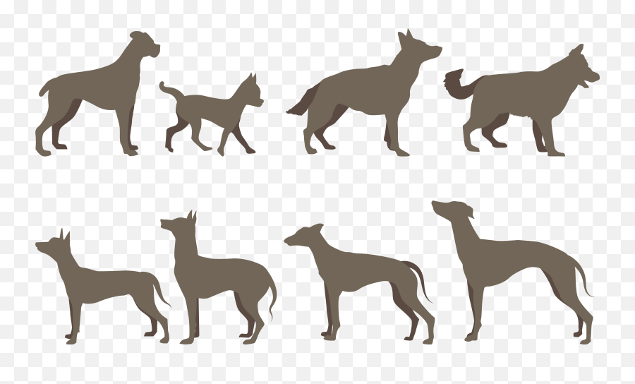 Dog Breed Silhouette - Brown German Shepherd Dog Clipart Dog Breed Emoji,German Shepherd Clipart