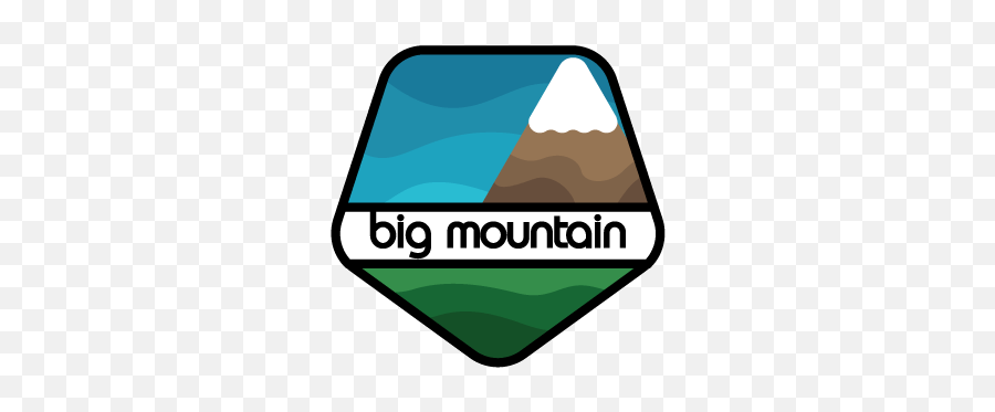 Big Mountain Logo - Vertical Emoji,Mountain Logo