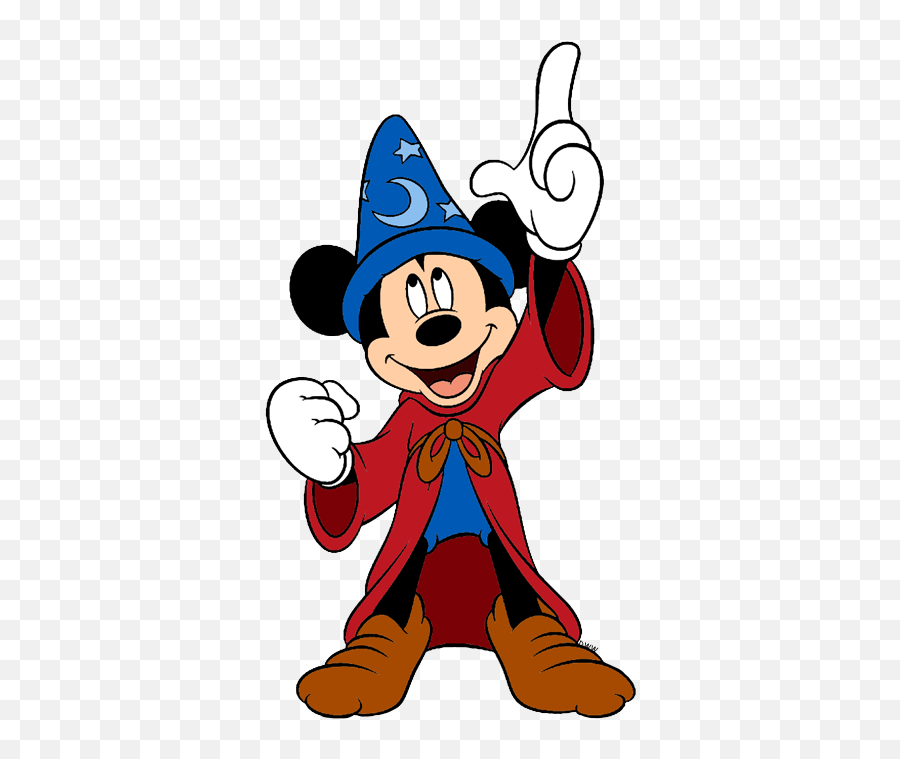 Mickey Mouse Mago Transparent Png Image - Clipart Sorcerer Mickey Emoji,Mickey Mouse Clipart