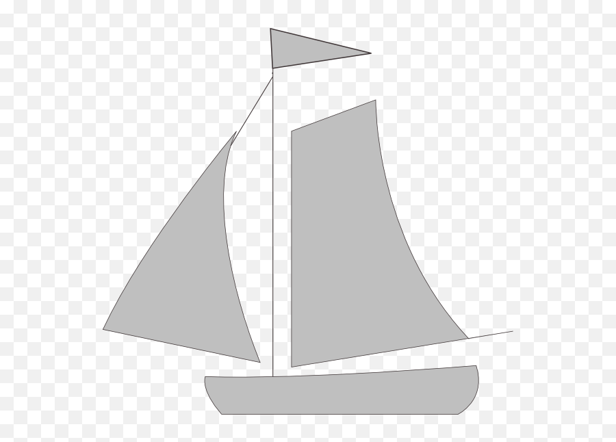 Download How To Set Use Gray Sail Boat Clipart Png Image - Clip Art Emoji,Boat Clipart Black And White