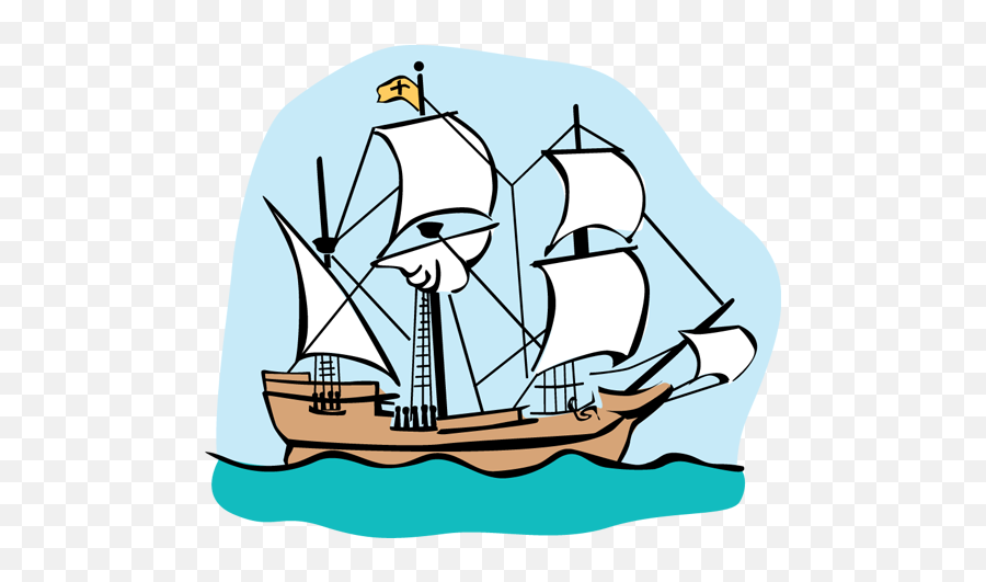 Mayflower Clipart - Mayflower Ship Clipart Emoji,Mayflower Clipart