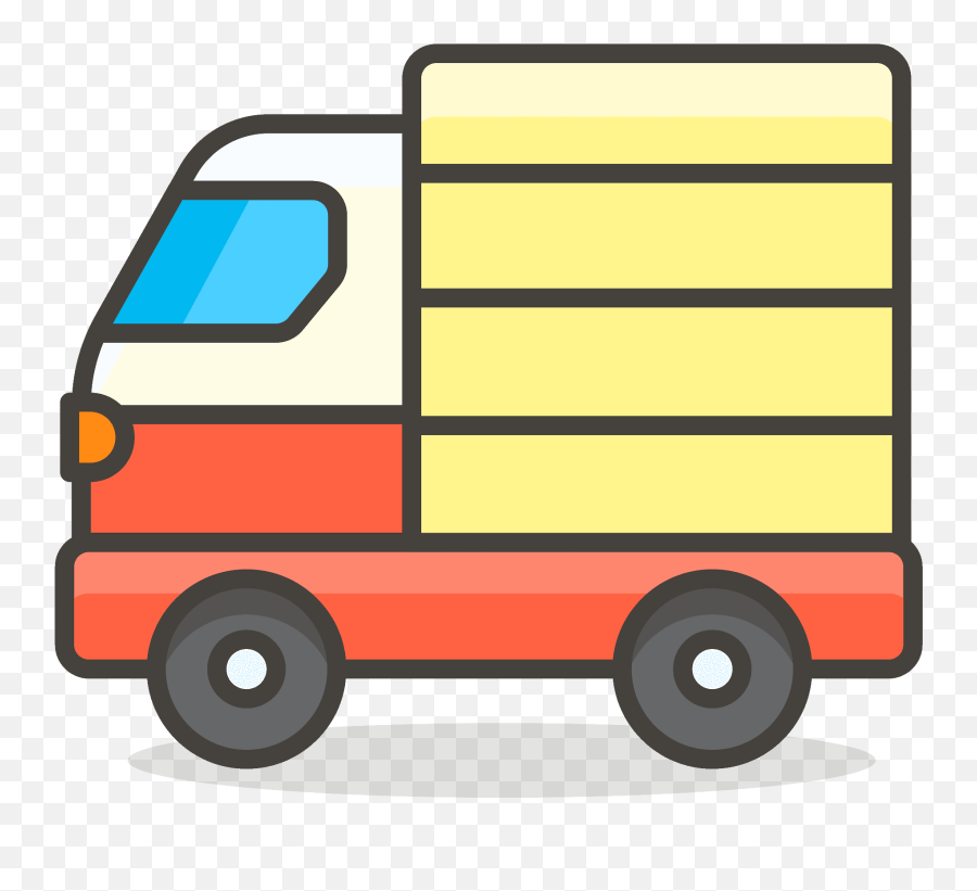 Delivery Truck Emoji Icon Clipart - Full Size Clipart Clip Art,Moving Truck Clipart