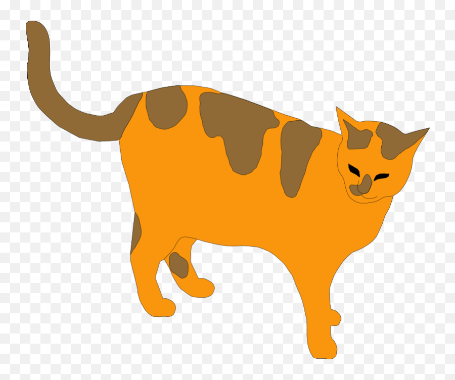 Free Clip Art - Cat Illustration Png Emoji,Clipart - Cat