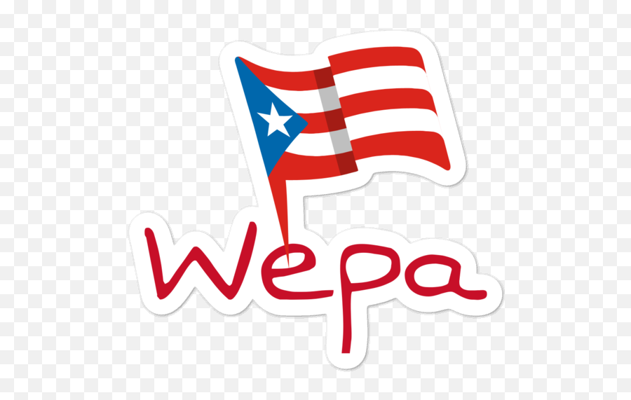 Wepa Pr Flag Sticker - Diseño Stickers De Puerto Rico Emoji,Puerto Rican Flag Png