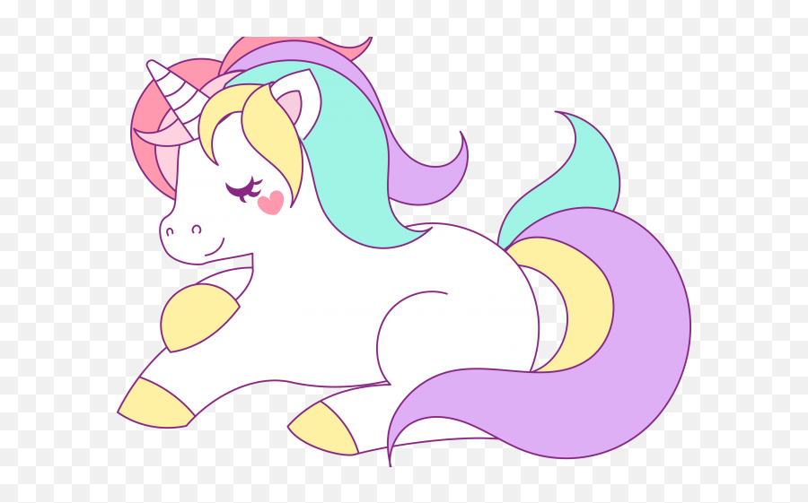 Unicorn Pastel Rainbow Rainbow - Portable Network Graphics Emoji,Unicorn Clipart