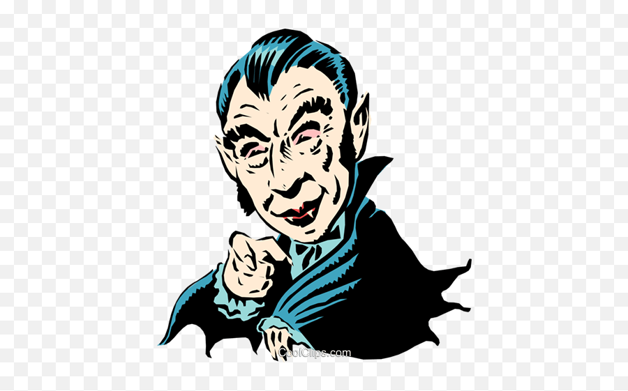 Cartoon Dracula Royalty Free Vector - Illustration Emoji,Dracula Clipart