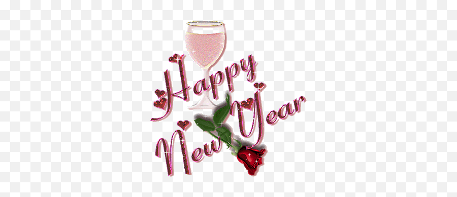 Happy New Year Animated Clip Art - Happy New Year 2021 Wine Gif Emoji,Free Happy New Years Clipart