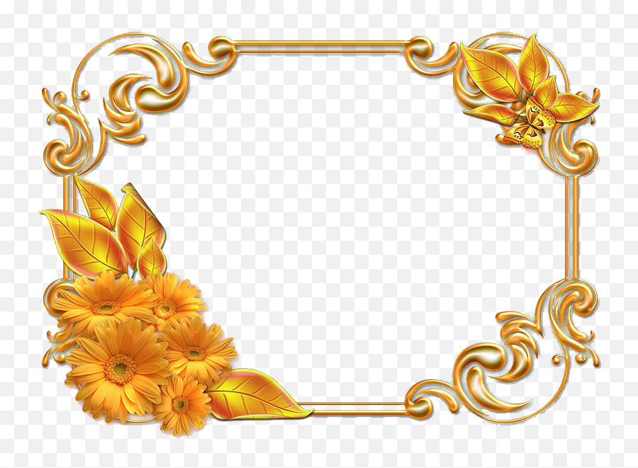 Invitation Gold Frame Png Image - Invitation Gold Frame Png Emoji,Gold Frame Png