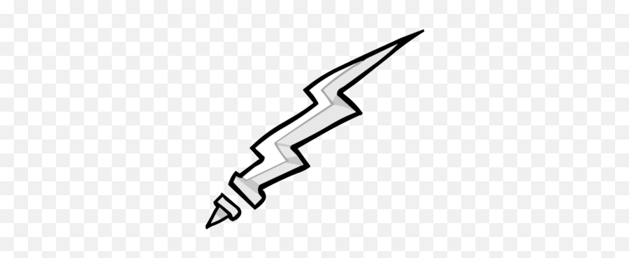 Lightning Bolt - Lightning Bolt And Sword Transparent Emoji,Lightning Bolt Png