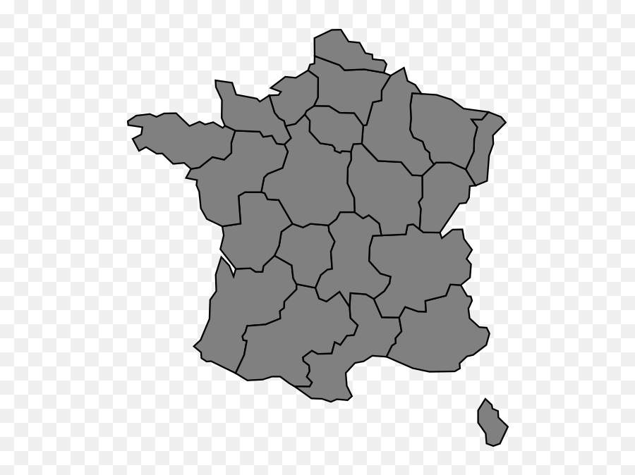Download Francemapok - Scaled France Map Clipart Full Size Transparent Outline Of France Emoji,France Clipart