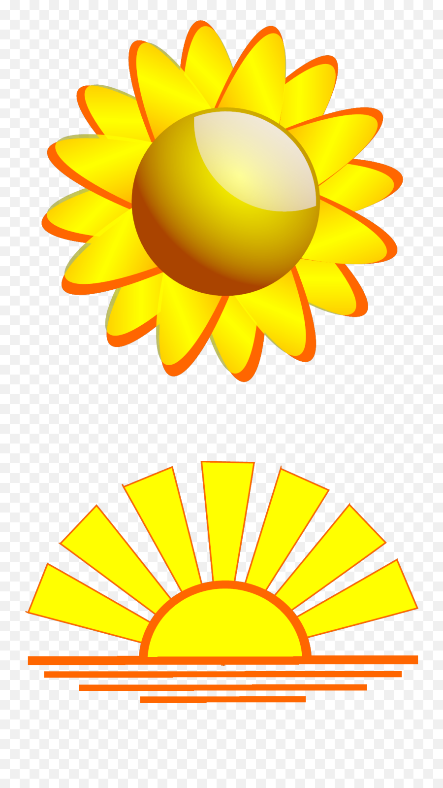 Sun Sunset Clip Art - Portable Network Graphics Emoji,Sunset Clipart