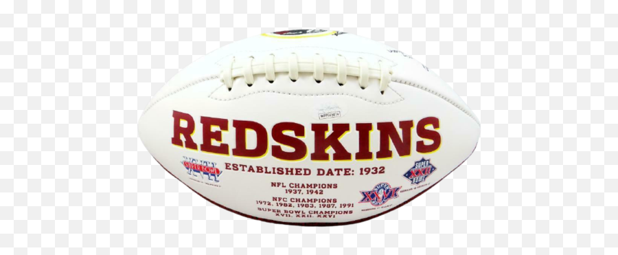 Sonny Jurgensen Washington Redskins Signed Redskins Logo Football With Hof Thin Jsa Coa Emoji,Redskins Logo Png