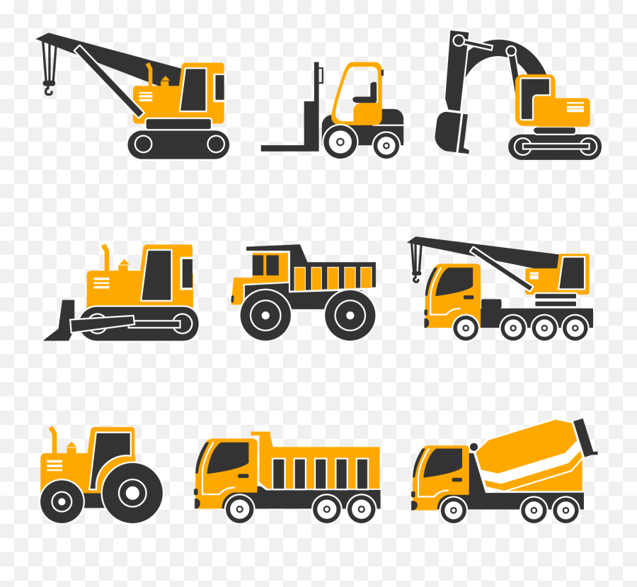 13 Emoji,Construction Vehicles Clipart