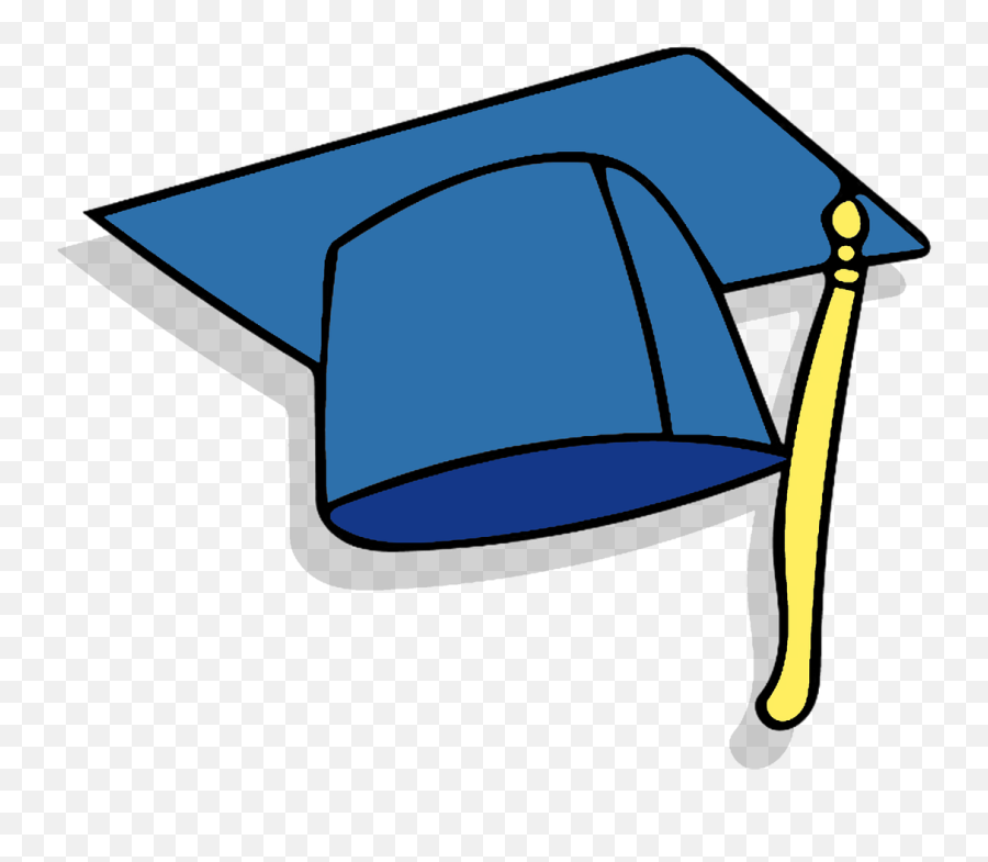 Graduation Cap Clipart Blue Png Image - Transparent Background Blue Graduation Cap Png Emoji,Graduation Cap Clipart