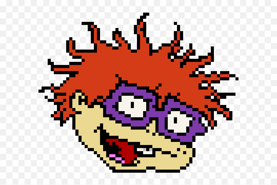 Chuckie From Rugrats Pixel Art Maker Emoji,Rugrats Logo Png