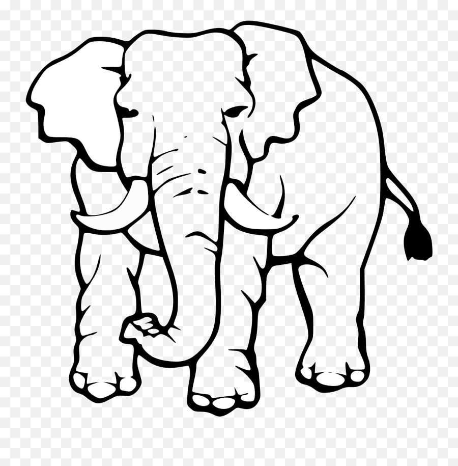 Baby Elephant Elephant Silhouette Clipart - Elephant Coloring Page Emoji,Elephant Clipart