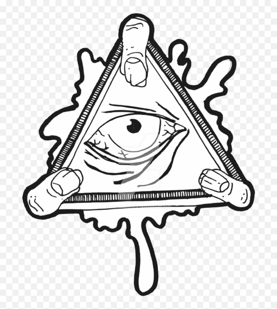 Eye Of Providence Illuminati Sticker Decal Clip Art - All Emoji,All Seeing Eye Clipart