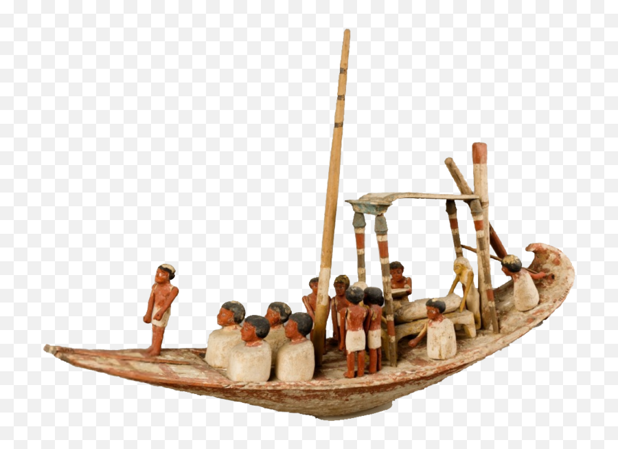 Model Sailing Boat From Djehuty Mastaba Antic Ships Emoji,Boat Transparent Background
