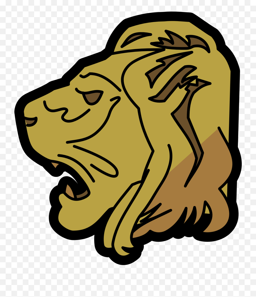 Lion Head Clipart - Lion Head Png Animated Emoji,Head Clipart