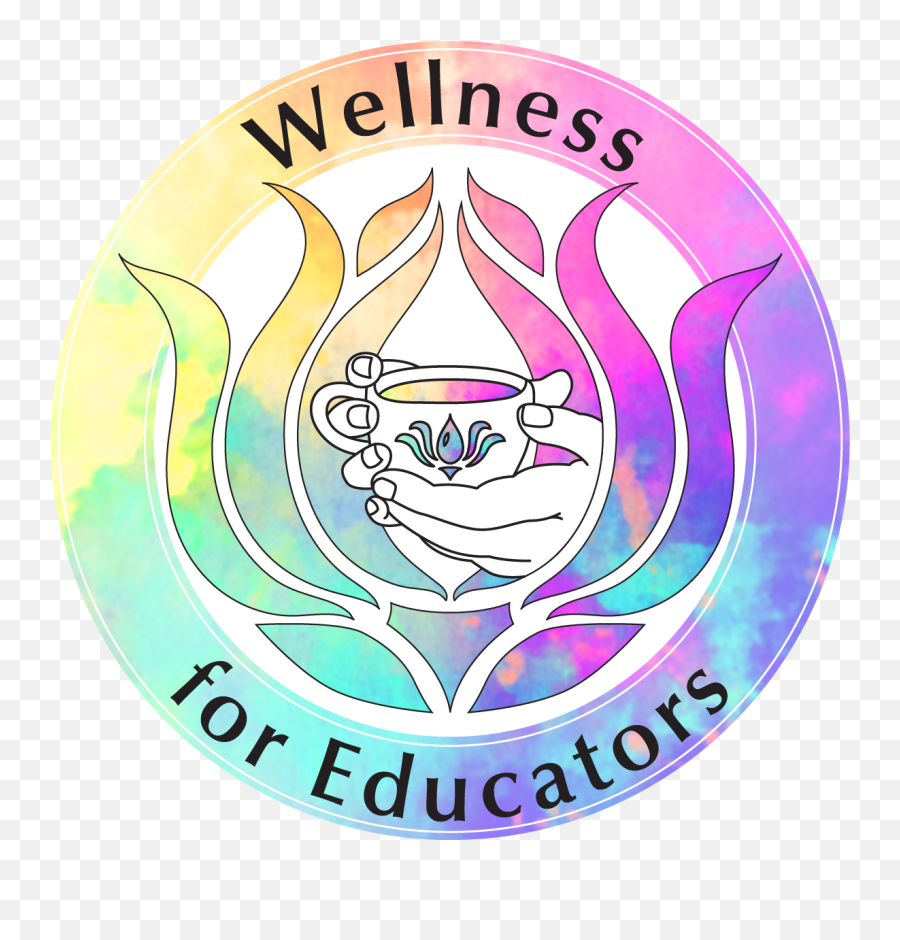 Wellness For Educators Emoji,Watercolor Logo Design