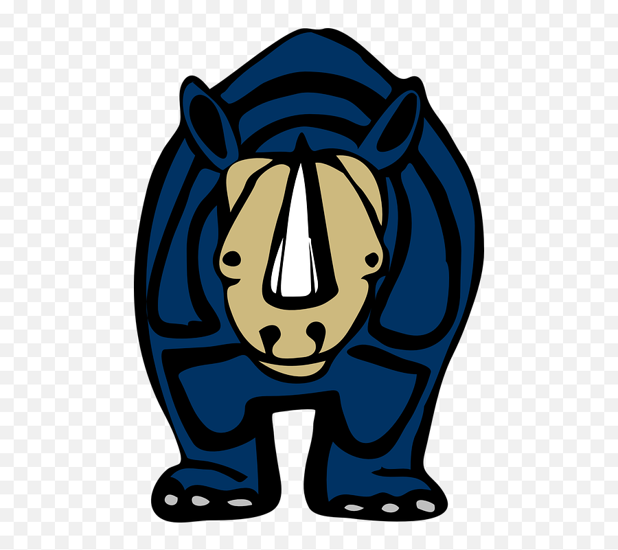 Rhino Animal Zoo - Free Vector Graphic On Pixabay Emoji,Rhinoceros Clipart