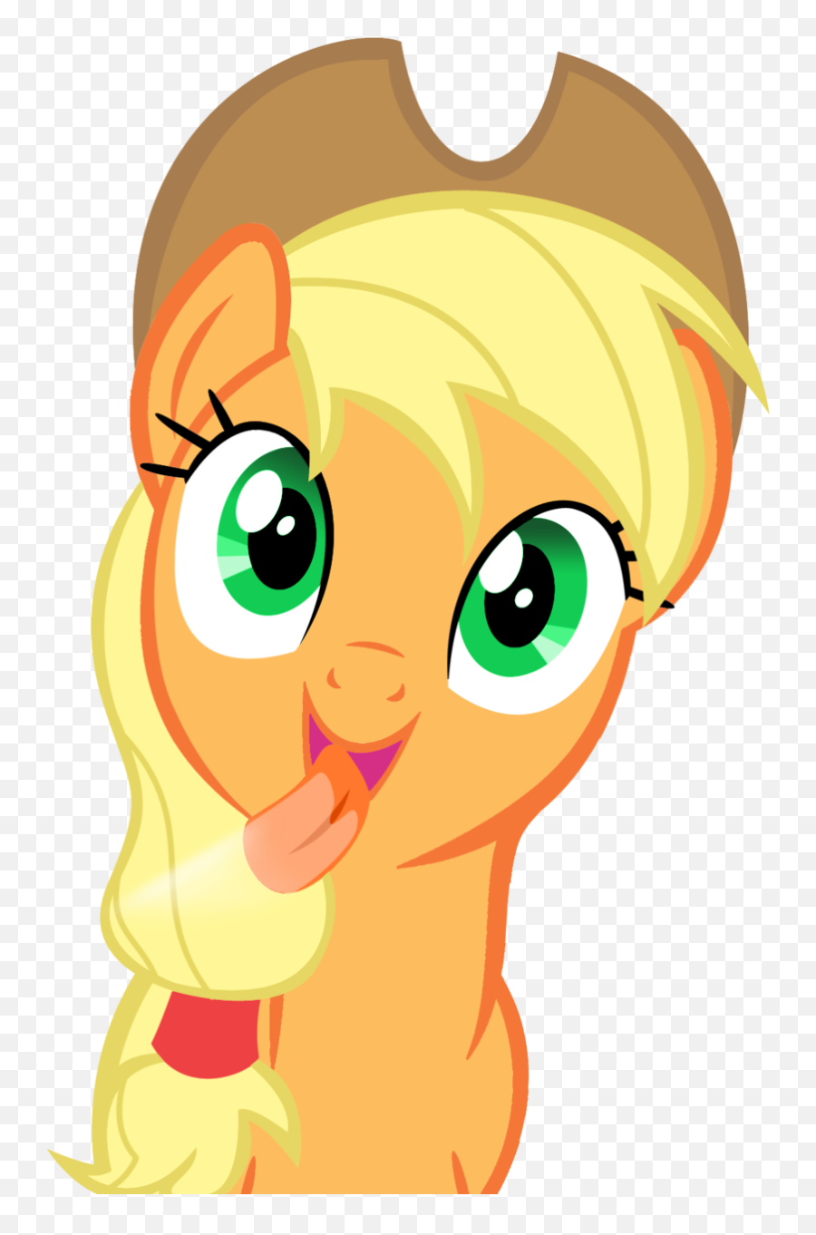 Applejack Licking The Screen Whou0027s A Silly Pony Know Emoji,Lick Clipart