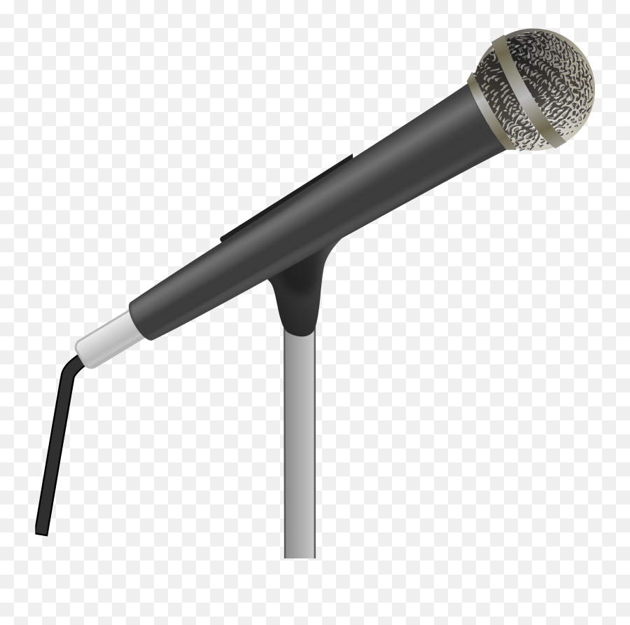 Microphone Png - Transparent Background Transparent Clipart Mic And Stand Emoji,Microphone Png