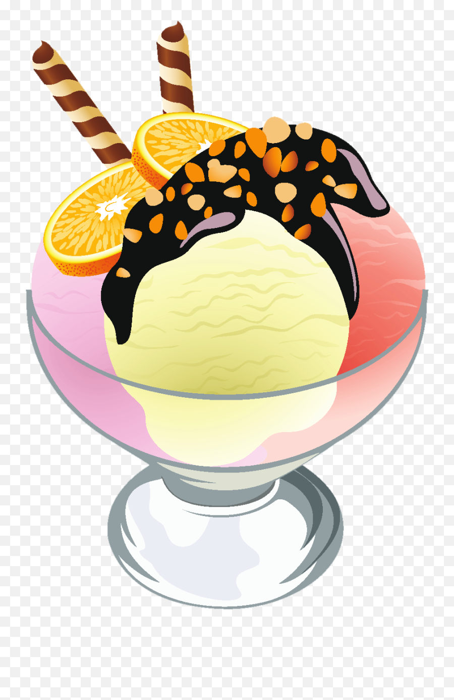 Ice Cream Sundae Clipart Png - Icecream Sundae Transparent Emoji,Ice Cream Sundae Clipart