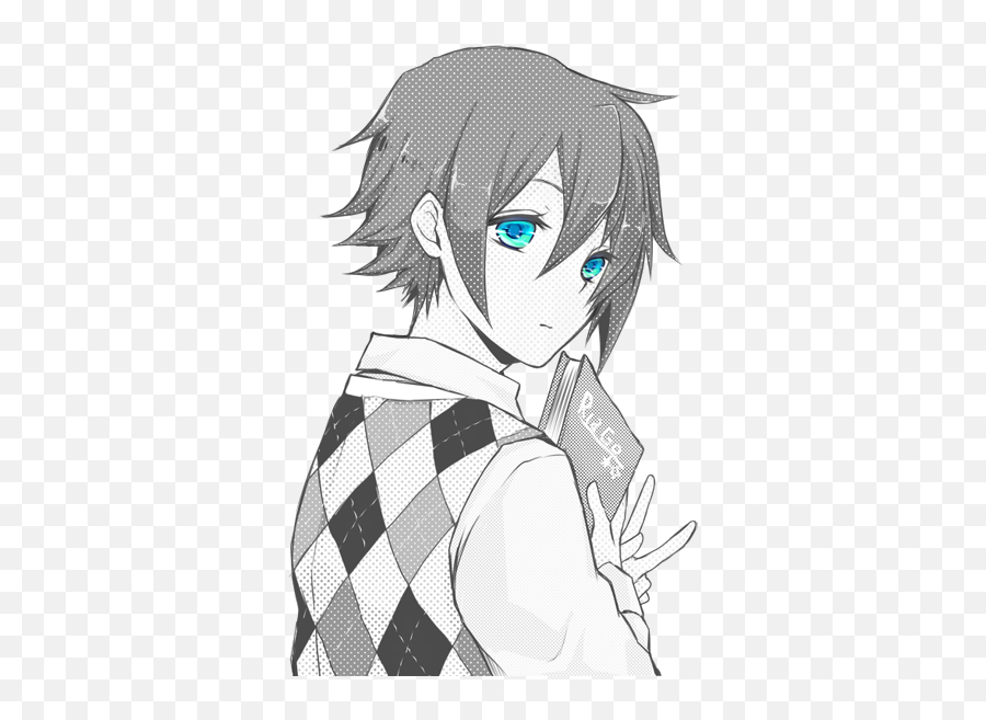 Anime Boy Cute Eyes Png Image With No - Kawaii Boys Imagenes De Animem Emoji,Anime Blush Png
